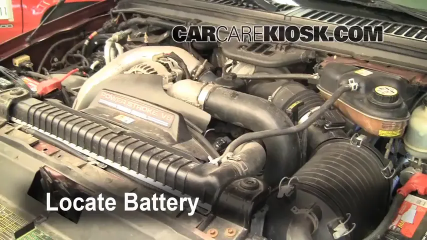 2005 Ford F-250 Super Duty XLT 6.0L V8 Turbo Diesel Crew Cab Pickup (4 Door) Battery Replace